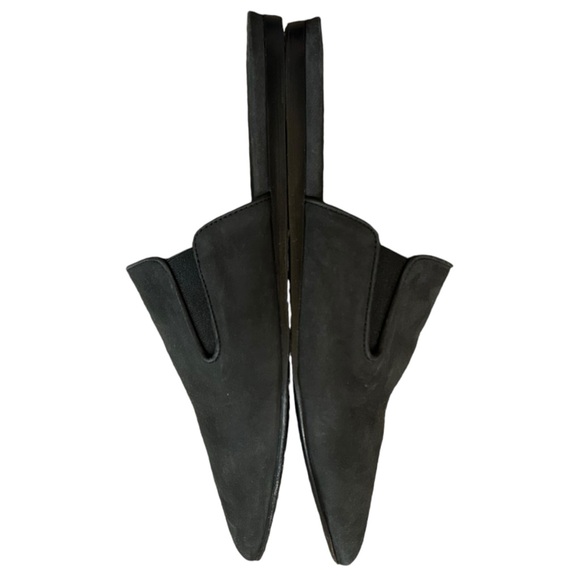 Jenni Kayne Oiled Leather Pointed Toe Flat Mules - Picture 3 of 6